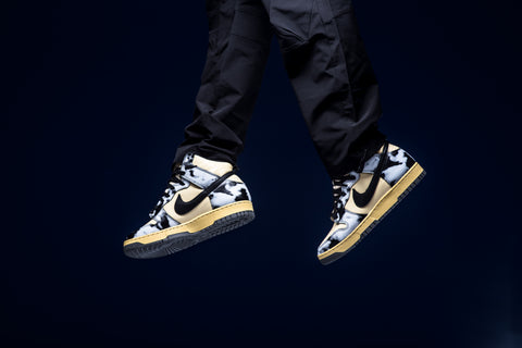 Nike Dunk Hi 1985 SP - 'Black Acid Wash'