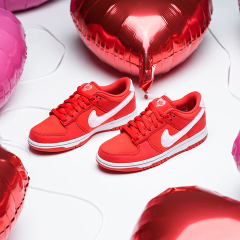 NIKE DUNK LOW 'VALENTINE'S DAY' (GS) - FIRE RED/PINK FOAM