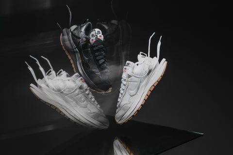 Nike x sacai VaporWaffle 'Sail' & 'Off-Noir'