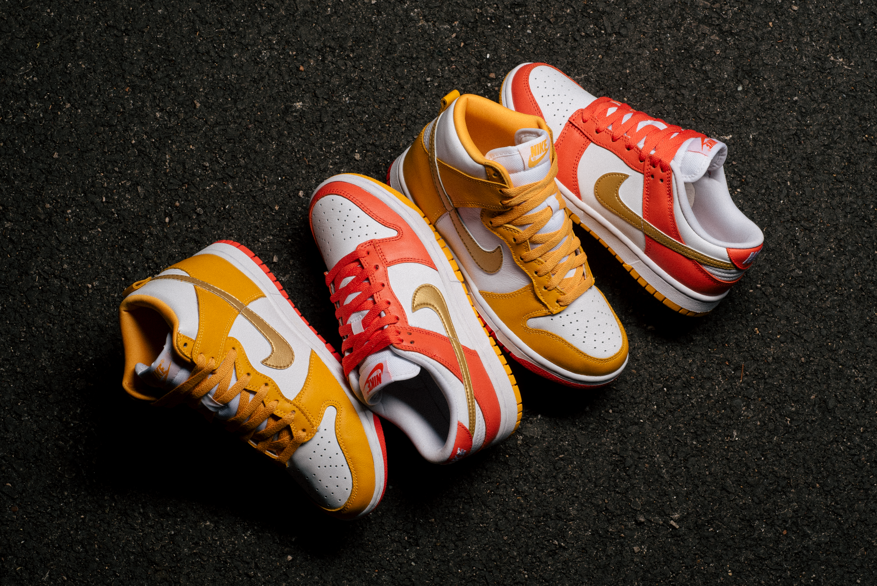 Women's Nike Dunk High & Low 'University Gold'