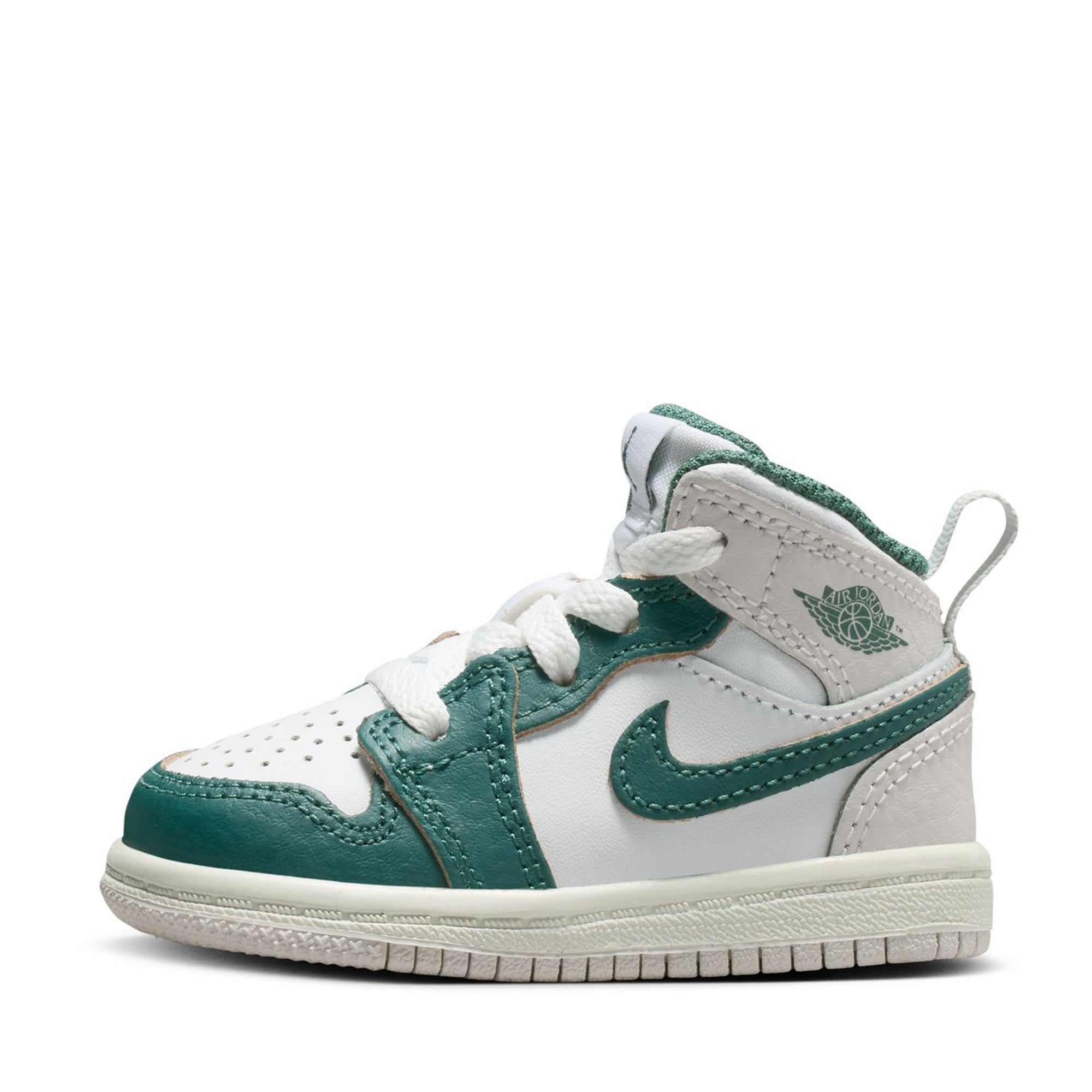 Air Jordan 1 Mid discount SE White Pine Green Smoke Grey (GS) Size 5.5Y