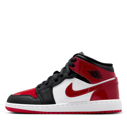 Air Jordan 1 Mid (GS) - Black/Varsity Red