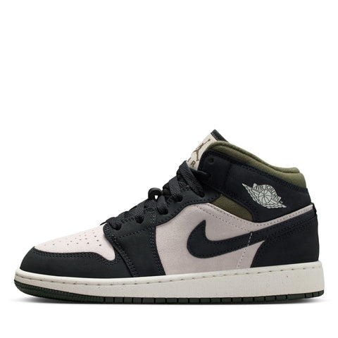 Air Jordan 1 Mid (GS) - Light Orewood Brown/Off Noir
