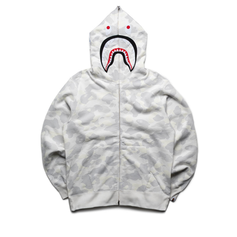 A Bathing Ape City Camo Shark Full Zip Hoodie - White – Sneaker
