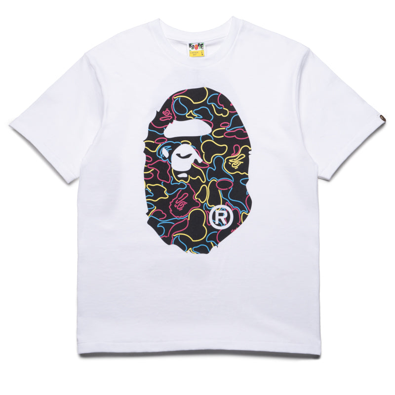 【関送無料】 A Bathing Ape Neon camo big ape ロゴ Tシャツ Sneaker Politics
