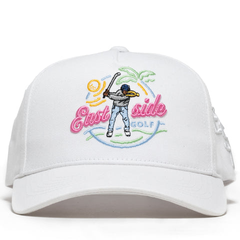 Eastside Golf Paradise 5 Panel Snapback - Bright White