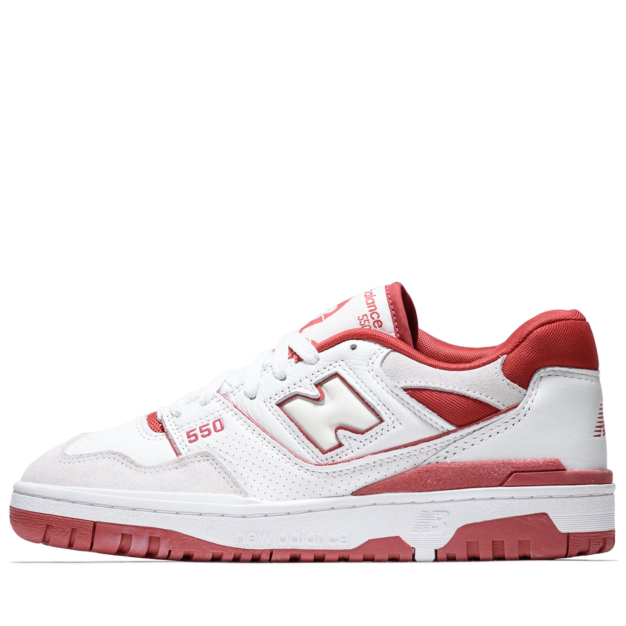 New Balance 550 - White/Red, Size 9.5 by Sneaker Politics
