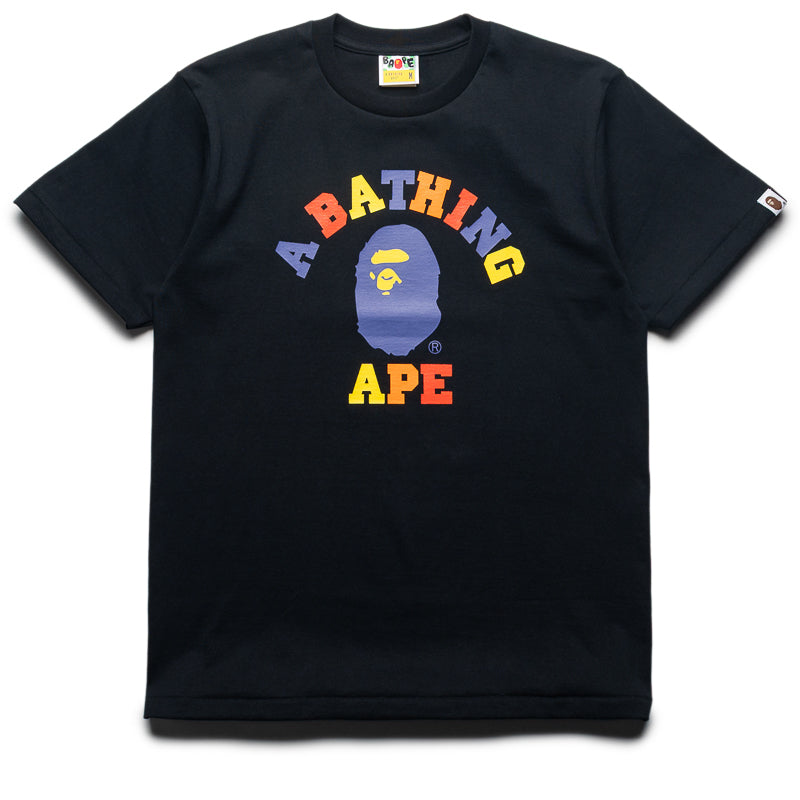 A Bathing Ape Colors College Tee - Black – Sneaker Politics