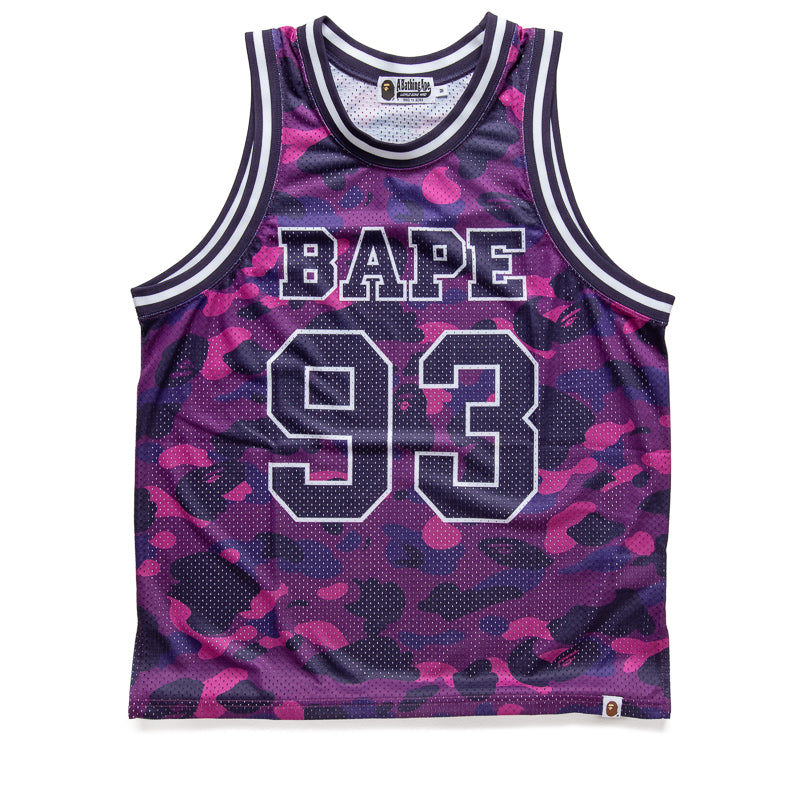 Basketball Bape 93 Shirt BAPE X Mitchell Ness Lakers #93 Jersey