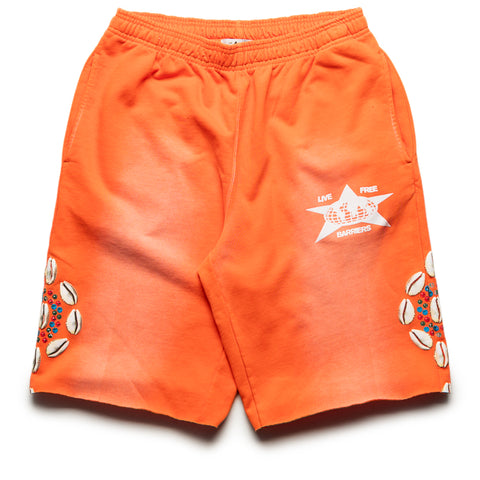 Barriers Worldwide Cowrie Shell Sweatshort - Orange