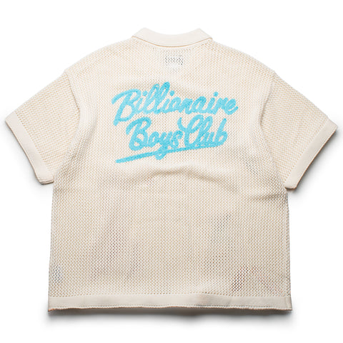 Billionaire Boys Club Mingos Crochet Shirt - Gardenia