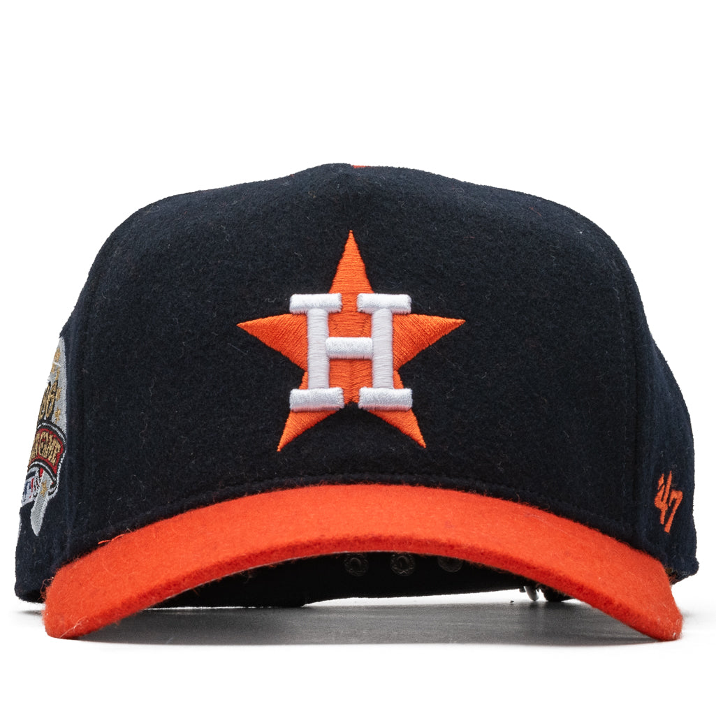Diet Starts Monday x 47 Brand Houston Astros Hitch Hat - Navy/Orange, One Size by Sneaker Politics