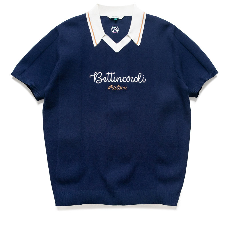 Malbon Golf x Bettinardi Knit Polo - Maritime Blue – Sneaker Politics
