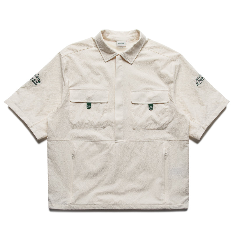 Malbon Golf & Bass Club Seersucker Windshirt - Ivory – Sneaker