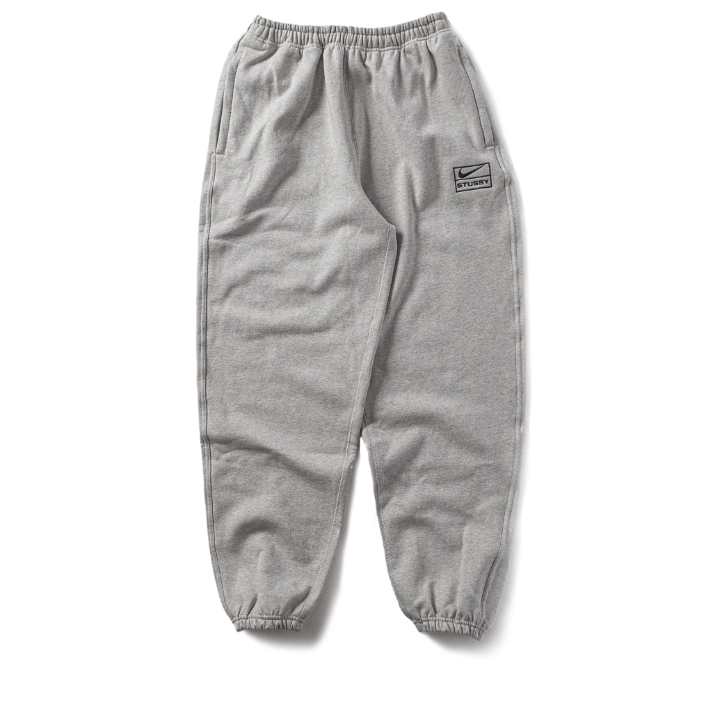 Stussy x Nike Fleece Sweatpants - Grey Heather/White