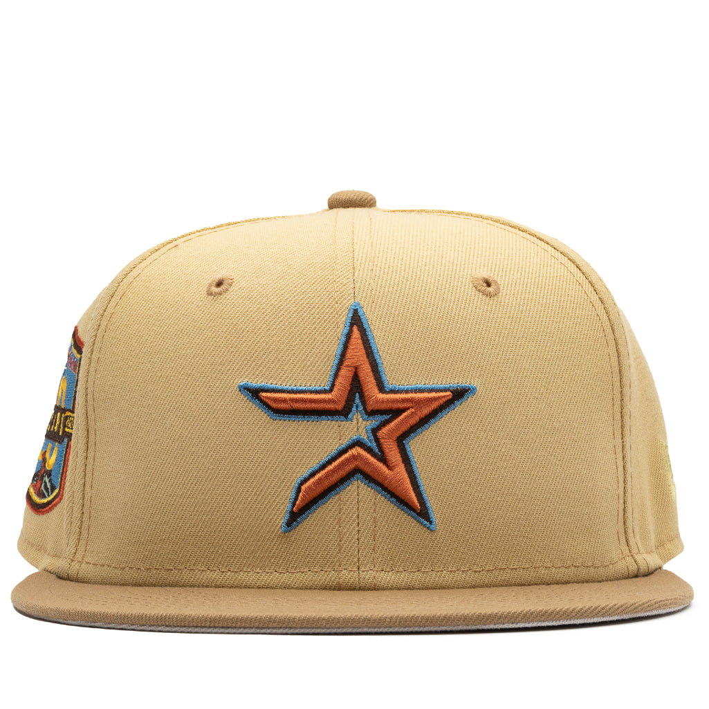 New Era x Politics Houston Astros 59FIFTY Fitted Hat - Vegas/Red, Size 7 by Sneaker Politics