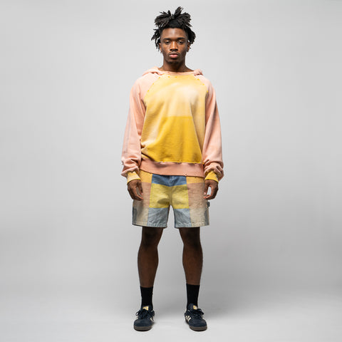 KidSuper Checkered Painted Printed Shorts - Multi