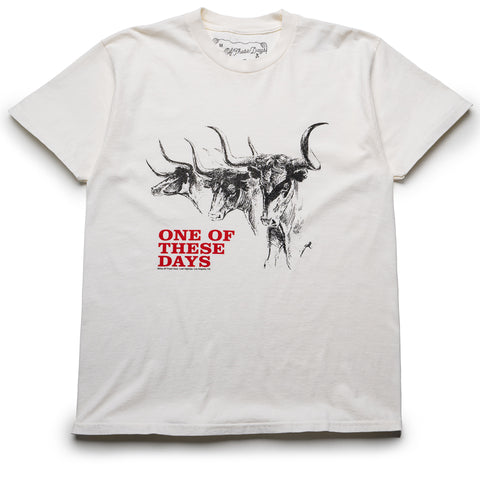 One Of These Days Long Horn Tee - Bone