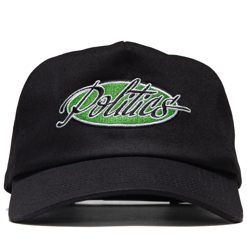 Politics Chassis 5 Panel Snapback - Black – Sneaker Politics