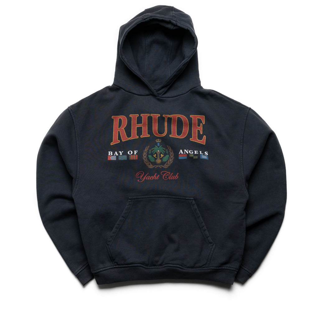 パーカー・フーディ Rhude Nautical-Print Cotton Hoodie RHUDE nautical-print Cotton Hoodie | Black | FARFETCH AZ