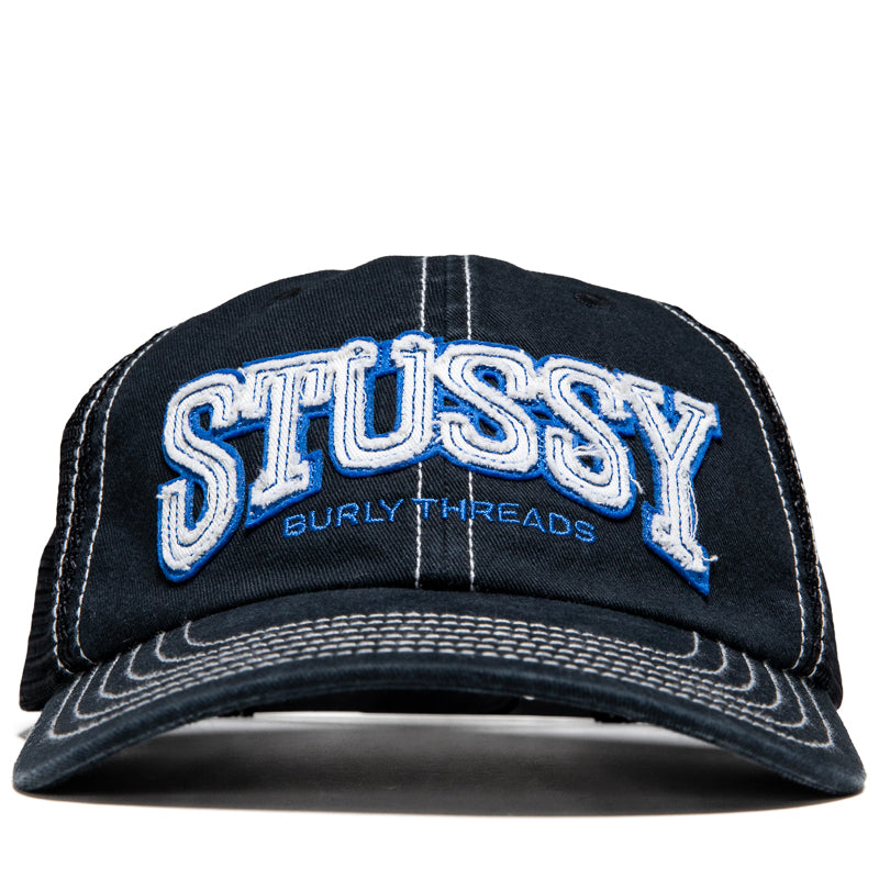 Stussy MD Burly Threads Trucker - Black – Sneaker Politics