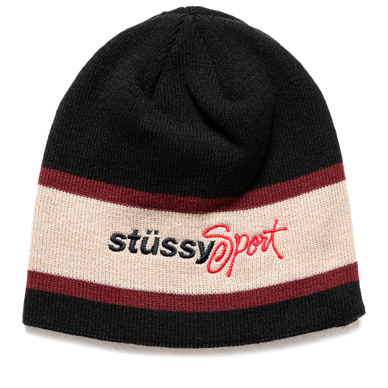stussy sport ビーニー ☆人気☆【STUSSY】☆SPORT JACQUARD SKULLCAP BEANI.E☆Black