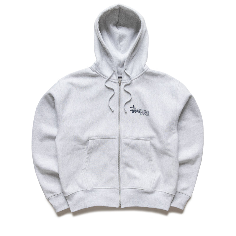 Grey Stussy New York Zip popular Up Hoodie