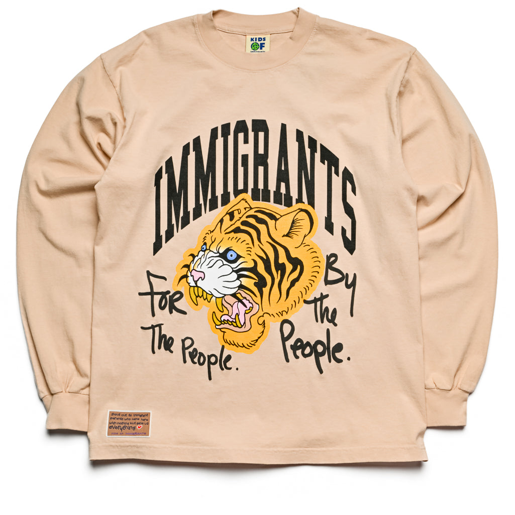 Printed T-shirt - Yellow/Tiger - Kids