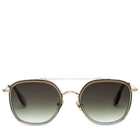 Krewe Austin Sunglasses - Matcha/Matte Black Fade 12K