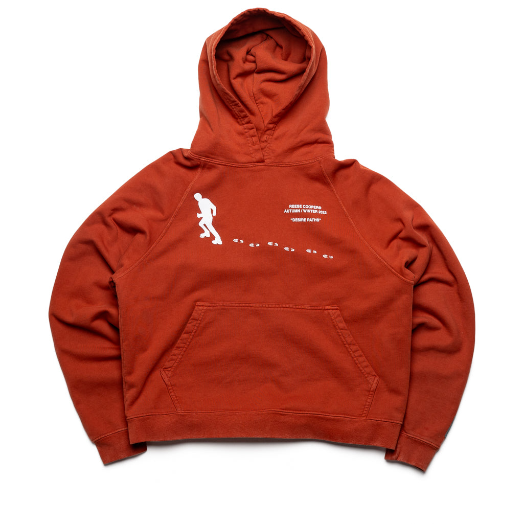 Reese Cooper Desire Paths Hoodie Shirt Burnt Orange Size XXL by Sneaker Politics