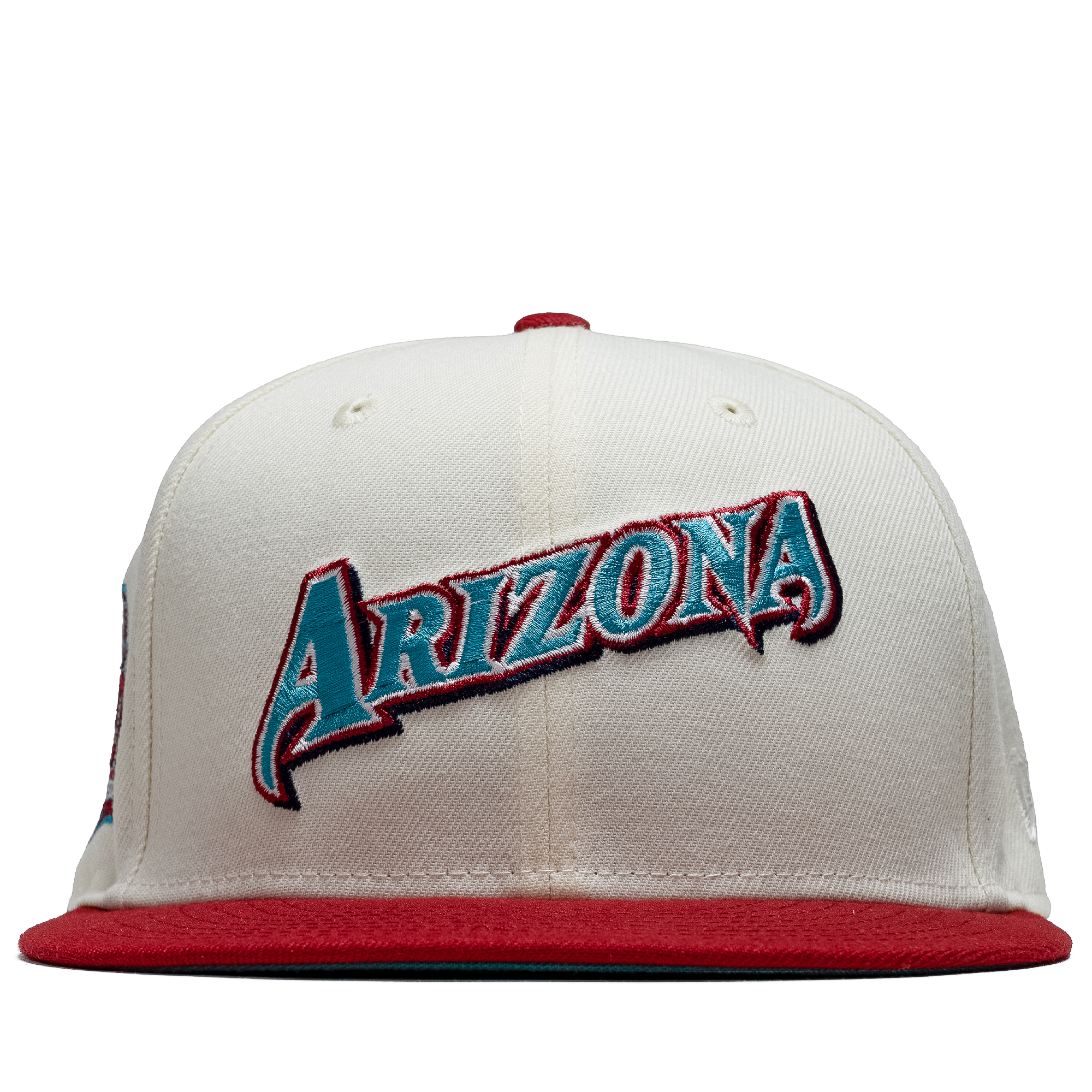 7 1/4 New Era MLB Arizona Diamondbacks Two Tone Hat, White, Teal