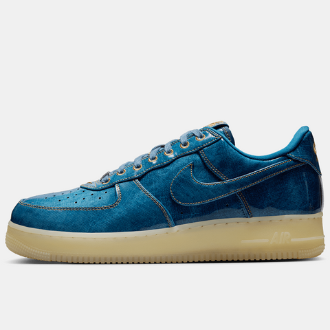 NIKE AIR FORCE 1 RETRO 'PATENT DENIM' - COASTAL BLUE/NATURAL