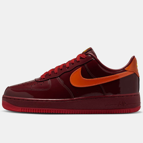 NIKE AIR FORCE 1 LOW 'PATENT LEATHER' - DARK TEAM RED/SAFETY ORANGE