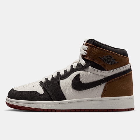 AIR JORDAN 1 RETRO HIGH OG 'LOVE LETTER' (GS) - SHADOW BROWN/TEAM RED