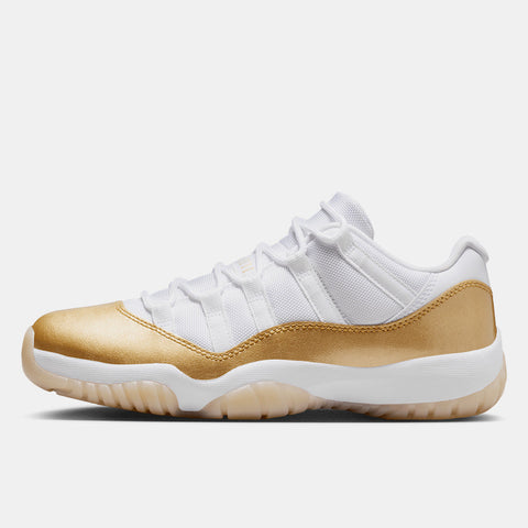 WOMEN'S AIR JORDAN 11 RETRO LOW 'MOTHER'S DAY' - WHITE/METALLIC GOLD