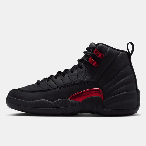 AIR JORDAN 12 RETRO 'BLOODLINE' (GS) - BLACK/VARSITY RED