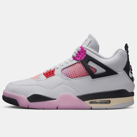 AIR JORDAN 4 RETRO 'COMIC' - OFF WHITE/FIRE PINK