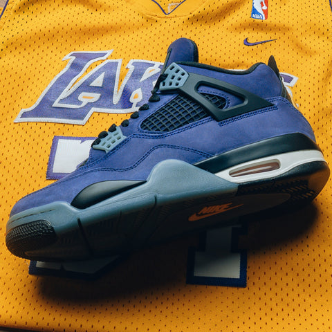 AIR JORDAN 4 RETRO 'LAKERS' - IMPERIAL PURPLE/MULTI-COLOR