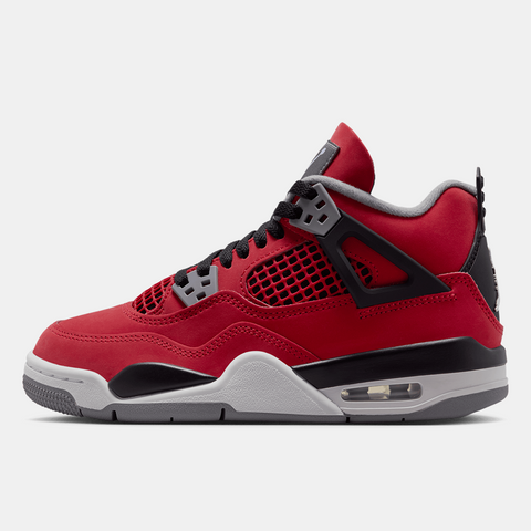 AIR JORDAN 4 RETRO 'TORO BRAVO' (GS) - FIRE RED/WHITE