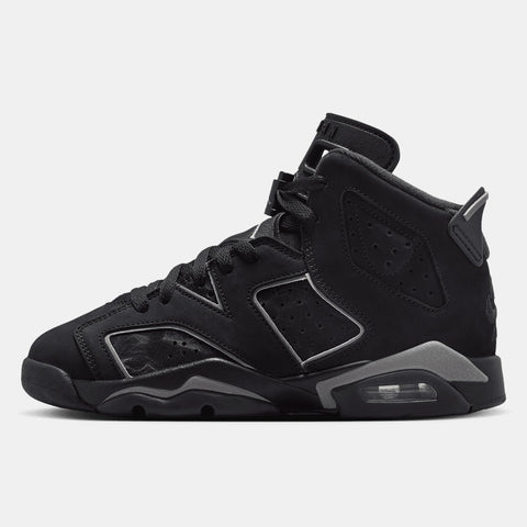 AIR JORDAN 6 RETRO 'CAP AND GOWN' (GS) - BLACK/REFLECT SILVER
