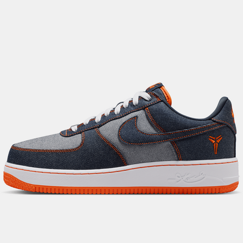 KOBE BRYANT X NIKE AIR FORCE 1 LOW PROTRO 'DENIM' - OBSIDIAN/SAFETY ORANGE