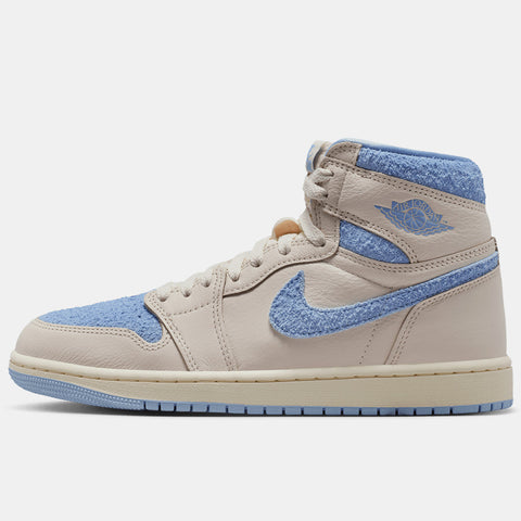 WOMEN'S AIR JORDAN 1 RETRO HIGH OG 'CLIPS' - PALE IVORY/PSYCHIC BLUE