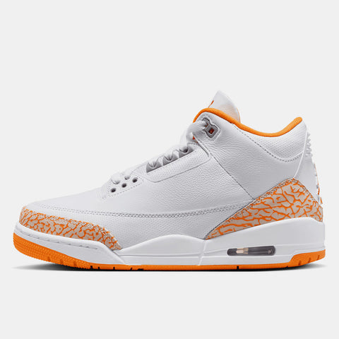 WOMEN'S AIR JORDAN 3 RETRO 'ORANGE CITRUS' - WHITE/MULTI-COLOR
