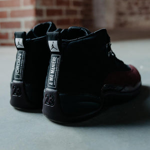 AIR JORDAN 12 X A MA MANIÉRE - BLACK/BURGUNDY CRUSH