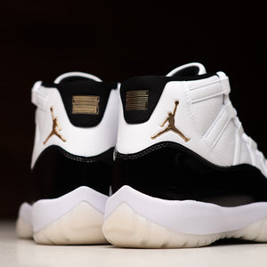 AIR JORDAN 11 'GRATITUDE' - WHITE/METALLIC GOLD