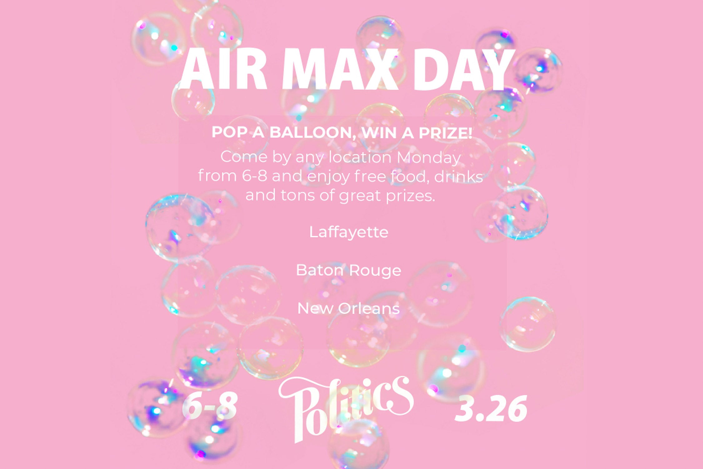 Nike air max outlet day event 2018