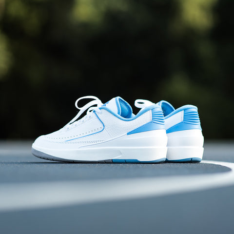 AIR JORDAN 2 RETRO LOW 'UNC' - WHITE/UNIVERSITY BLUE