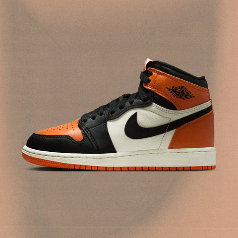 AIR JORDAN 1 HIGH OG 'SHATTERED BACKBOARD' (GS) - BLACK/STARFISH