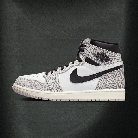 AIR JORDAN 1 HIGH 'ELEPHANT PRINT' - TECH GREY/MUSLIN