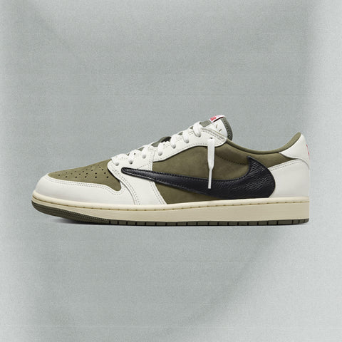 TRAVIS SCOTT X AIR JORDAN 1 LOW OG SP - MEDIUM OLIVE/BLACK